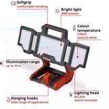 EINHELL Akku-Lampe TP-CL 18/3000 Li - Solo, Baustrahler rot, ohne Akku und Ladegerrät
