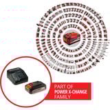 EINHELL Power-X-Change Starter-Kit, 18Volt 2,5Ah, Set schwarz/rot, Akku + Ladegerät