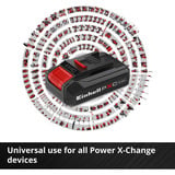EINHELL Power-X-Change Starter-Kit, 18Volt 2,5Ah, Set schwarz/rot, Akku + Ladegerät