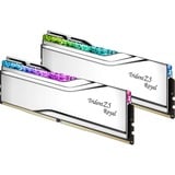 G.Skill DIMM 32 GB DDR5-6400 (2x 16 GB) Dual-Kit	, Arbeitsspeicher silber, F5-6400J3039G16GX2-TR5S, Trident Z5 Royal, INTEL XMP