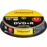 Intenso DVD+R DL 8,5 GB, DVD-Rohlinge 8fach, 10 Stück, bedruckbar