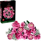 LEGO Botanicals Rosa Blumenstrauß Bundle (mit Vase), Konstruktionsspielzeug 