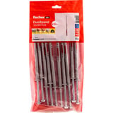 fischer Langschaftdübel DuoXpand 10x160 FUS  hellgrau/rot, 10 Stück