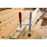 BESSEY Spannelement TW28-30-12-2K, Zwinge silber/rot, fixe Ausladung