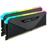 Corsair DIMM 16 GB DDR4-4000 (2x 8 GB) Dual-Kit, Arbeitsspeicher schwarz, CMN16GX4M2Z4000C18, Vengeance RGB RT, INTEL XMP