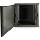 Digitus Wandgehäuse Dynamic Basic Serie - 600x600 mm (BxT), IT-Schrank schwarz, 12 Höheneinheiten