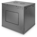 Digitus Wandgehäuse Dynamic Basic Serie - 600x600 mm (BxT), IT-Schrank schwarz, 12 Höheneinheiten