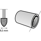 Dremel Korund-Schleifspitze 9,5 mm (952), Schleifstift 3 Stück, Schaft Ø 3,2mm