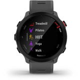 Garmin Forerunner 55, Smartwatch dunkelgrau/schwarz, 42 mm, Silikon-Armband