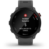Garmin Forerunner 55, Smartwatch dunkelgrau/schwarz, 42 mm, Silikon-Armband