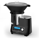 Krups Küchenmaschine Moulinex ClickChef HF4568 schwarz/edelstahl, 1.400 Watt, integrierte Waage, mit Kochfunktion
