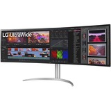 LG 49WQ95X-W, LED-Monitor 124 cm (49 Zoll), weiß/silber, DQHD, IPS, Free + G-Sync, 144Hz Panel