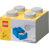 Room Copenhagen LEGO Schreibtischschublade 4             , Aufbewahrungsbox grau, Noppen