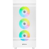 Sharkoon Rebel C50 RGB, Tower-Gehäuse weiß, Gehärtetes Glas