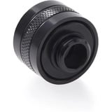Alphacool Eiszapfen PRO 16mm HardTube Fitting G1/4 - Deep Black, Verbindung schwarz