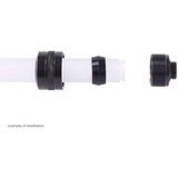 Alphacool Eiszapfen PRO 16mm HardTube Fitting G1/4 - Deep Black, Verbindung schwarz