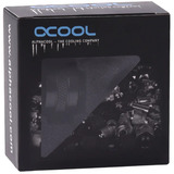 Alphacool Eiszapfen PRO 16mm HardTube Fitting G1/4 - Deep Black, Verbindung schwarz