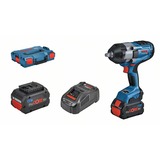 Bosch Professional PRO Akku-Schlagschrauber BITURBO GDS 18V-1000 Professional, 18Volt blau/schwarz, 2x Akku ProCORE18V 5,5Ah, 1/2", in L-BOXX