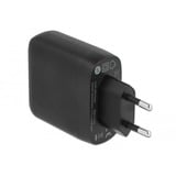 DeLOCK Ladegerät USB-C 20 Watt und USB-A 12 Watt schwarz, PD 20 Watt