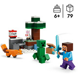 LEGO 21583 Minecraft Steves Abenteuer in der Taiga, Konstruktionsspielzeug 