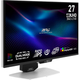 MSI MPG 274URDFWDE E16M QLED, Gaming-Monitor 68.6 cm (27 Zoll), weiß/schwarz, UltraHD/4K, Rapid-IPS, Dual-Mode (FHD 320Hz / 4K 160Hz), Mini-LED, 160Hz Panel