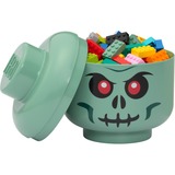 Room Copenhagen LEGO Storage Head Skelett , Aufbewahrungsbox grün/schwarz, klein