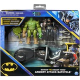 Spin Master Batman Amory Attack Batcycle, Spielfahrzeug mit Actionfiguren von Batman und Swamp Thing