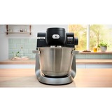 Bosch MUMS6ZS13D Küchenmaschine schwarz/edelstahl, 1.600 Watt, Serie 6, integrierte Waage, Timer