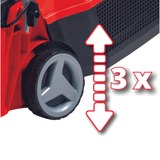 EINHELL Rasenmäher-Laubbläser-Set GE-CM 3018 Li CL, 18Volt rot/schwarz, Li-Ionen Akku 3,0Ah