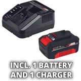 EINHELL Rasenmäher-Laubbläser-Set GE-CM 3018 Li CL, 18Volt rot/schwarz, Li-Ionen Akku 3,0Ah