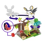 Mattel MEGA Pokémon Emolgas und Bisasams bezaubernde Wälder, Konstruktionsspielzeug 