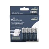 MediaRange USB-C Li-Ion Akku, Mignon AA I 1.5V | 1400 mAh, 4erPack 4 Stück