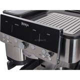 Ninja Luxe Premium Siebträger ES601EU, Espressomaschine silber/schwarz
