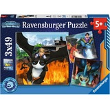 Ravensburger Kinderpuzzle Dragons: Die 9 Welten 3x 49 Teile