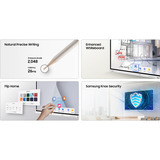 Samsung Flip WM75FX, Public Display weiß/grau, UltraHD/4K, Touchfunktion, Multi‑Touch