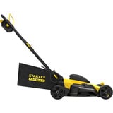 Stanley Akku-Rasenmäher (SFMCMW2651M-QW), 36Volt (2x18V) schwarz/gelb, 2x 4,0 Ah-Lithium-Ionen-Akku