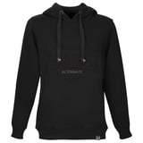 ALTERNATE ATTAX Hoodie (Logo geprägt) L, Pullover schwarz