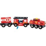 BRIO World Feuerwehr-Löschzug, Spielfahrzeug rot/schwarz