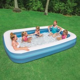 Bestway Family Pool "Blue Rectangular Deluxe", Schwimmbad blau/weiß, 305cm x 183cm x 46cm