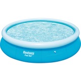 Bestway Fast Set Aufstellpool, Ø 366cm x 76cm, Schwimmbad blau/hellblau