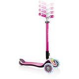 GLOBBER Elite Prime mit Leuchtrollen und Flashlight, Scooter pink/schwarz