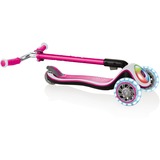 GLOBBER Elite Prime mit Leuchtrollen und Flashlight, Scooter pink/schwarz
