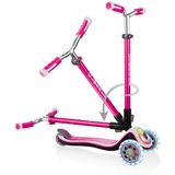 GLOBBER Elite Prime mit Leuchtrollen und Flashlight, Scooter pink/schwarz