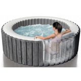 Intex Pure SPA Bubble Massage Greywood Deluxe Ø 196 x 71cm, Schwimmbad dunkelgrau, mit Kalkschutzsystem
