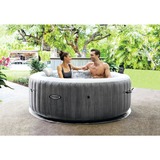 Intex Pure SPA Bubble Massage Greywood Deluxe Ø 196 x 71cm, Schwimmbad dunkelgrau, mit Kalkschutzsystem