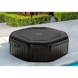 Intex Pure Spa Octagon Bubble Jet Ø 201 x 71cm, Schwimmbad schwarz/weiß, mit Salzwassersystem