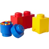 Room Copenhagen LEGO Storage Brick Multi Pack 3er, Aufbewahrungsbox rot, Gr. S