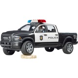 bruder 02505 RAM 2500 Polizei Pickup , Modellfahrzeug schwarz/weiß, Inkl. Polizist