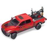 bruder RAM 2500 Power Wagon mit Ducati Desert Sled und Fahrer, Modellfahrzeug 