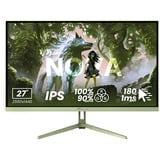 Arozzi Nova 27T2K180, Gaming-Monitor 68.6 cm (27 Zoll), grün, QHD, IPS, HDMI, DP, Lautsprecher, 180Hz Panel